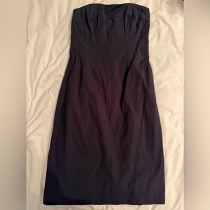 Vintage Shoshanna strapless black dress sz 4